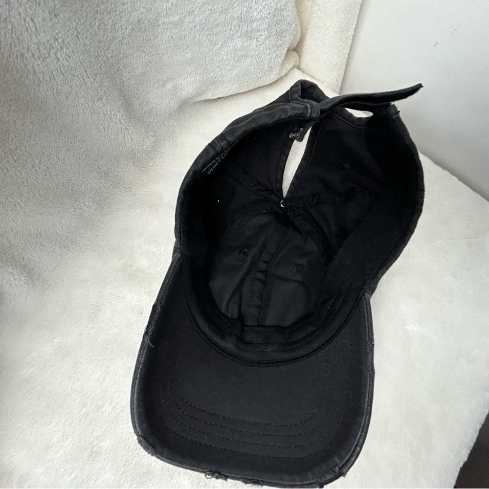 Kbethos Black Distressed Style‎ Ponytail Ball Cap Sporty Travel - Picture 8 of 13